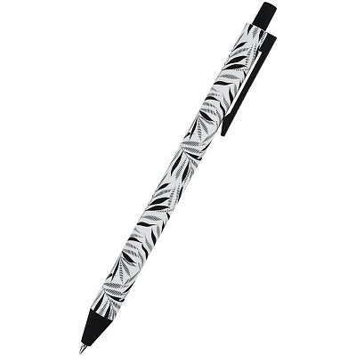 Ручка шариковая Axent автомат. 1092-07-A Black Leaves