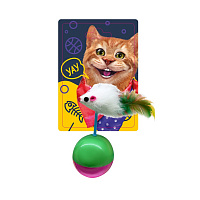 Игрушка для котов DGT-PETS Мышка-неваляшка разноцветный (FG230613002N)