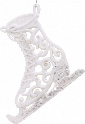 Декоративна підвіска Ковзани 12 см HFK2061W білий