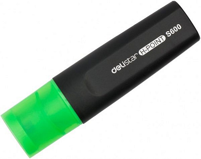 Маркер текстовий Deli H-Point S600 4 мм зелений