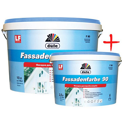 Комплект Dufa Fassadenfarbe F90 10 л + 2.5 л