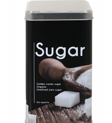 Емкость для хранения Loft Sugar черная 18,3x10,6x10,6 см Flamberg Premium