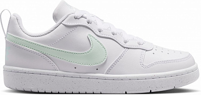 Кроссовки для девочек демисезонные Nike COURT BOROUGH LOW RECRAFT DV5456-138 р.37,5 белые