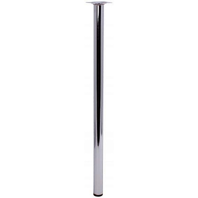 Меблева ніжка Larvij L61R60CH30 d30x600 мм хромированная