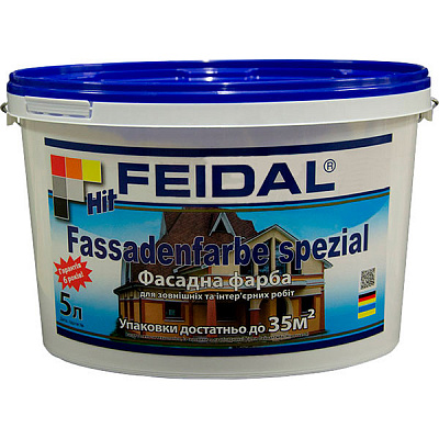 Фарба Feidal HIT Fassadenfarbe spezial білий 5л