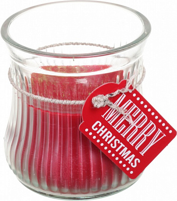 Свеча в стакане Pako-If ароматическая 7,5х8 см красная 