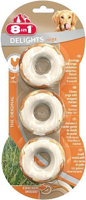 Ласощі 8 in 1 Кільця з мясом Delights 3 шт.