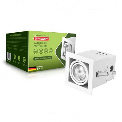 Светильник точечный Eurolamp карданный 1 лампа 50 Вт GU10 белый 