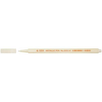 Маркер художественный STA Paint 6551 1 мм STA6551-M0 металлик белый
