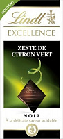 Шоколад LINDT Excellence Zeste De Citron Vert с цедрой лайма 100 г