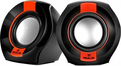 Акустическая система Real-el S-50 2.0 black/red 