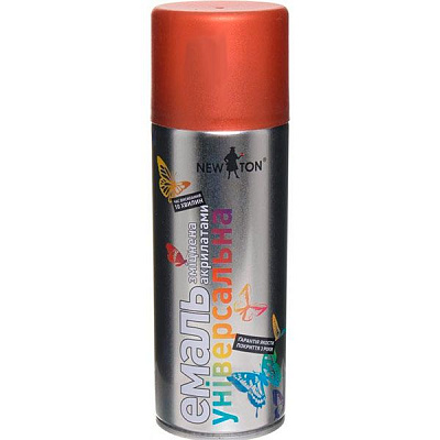 Эмаль аэрозольная New Ton универсальная медь глянец 400 мл