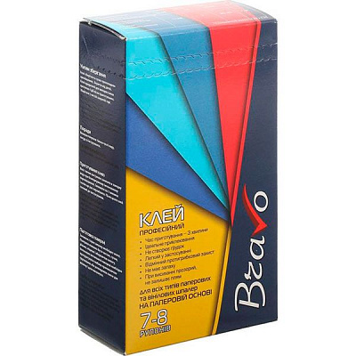Клей для обоев Bravo профессиональный для виниловых обоев на бумажной основе 250 г