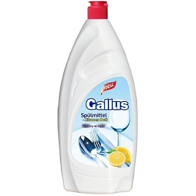 Рідина для ручного миття посуду Gallus Spulmittell Zitronen Duft Лимон 0,9л