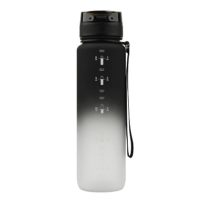Пляшка для води Uzspace 3038 1000 мл чорно-біла