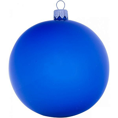 Шарик новогодний светло-синий 100 мм