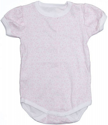 Боді Маленькие люди 206-125 (РИБ) р.74 білий із принтом