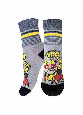 Шкарпетки унісекс Conte-Kids 3072 Paw Patrol (малюнок) 647 р.15-16 світло-сірий