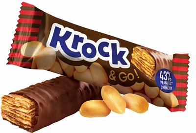 Конфета krock & go с арахисом 1000 г 
