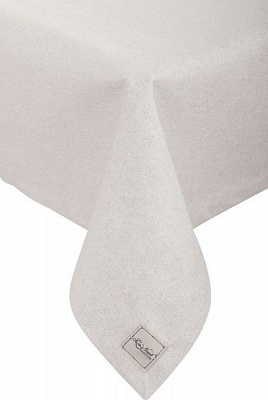 Скатерть Среребро 132x180 см бежевый/серебряный La Nuit 