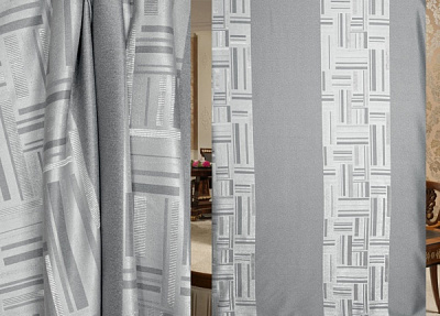 Штора KT BMTH 2-05 200х280 см серая ТД Текстиль