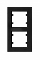 Рамка подвійна Makel Karea вертикальна чорний глянець 56111707