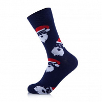 Шкарпетки чоловічі Cool Socks Дід Мороз 1793 р. 27-29 темно-синій 1 пар 