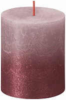 Свічка 80/68 рожево-червоний Bolsius