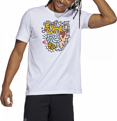 Футболка Adidas DON 3 NYC GT0224 р.2XL белый