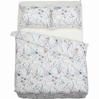 Комплект постільної білизни Flowers 2 бежевий із малюнком La Nuit