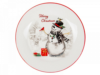 Тарілка десертна Сніговик 21 см 858-0020 Lefard