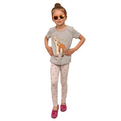 Футболка для дівчаток Blanka Релакс р.128 сірий 12280