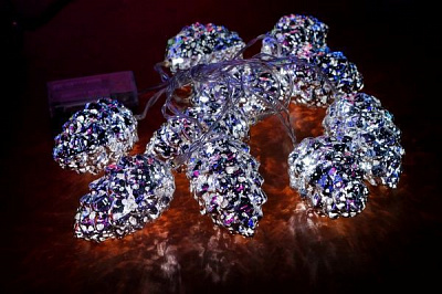 Декоративная гирлянда Джаз Лайт PCLD10-BO встроенный светодиод (LED) 10 ламп 2,7 м