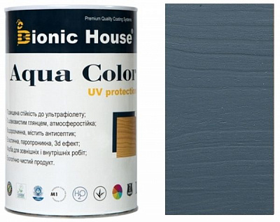 Лазурь Bionic House лессирующая универсальная Aqua Color UV protect крайола шелковистый мат 0,8 л