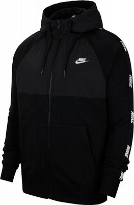 Джемпер Nike M NSW CE HOODIE FZ BB HYBRID CJ4415-010 р. L черный