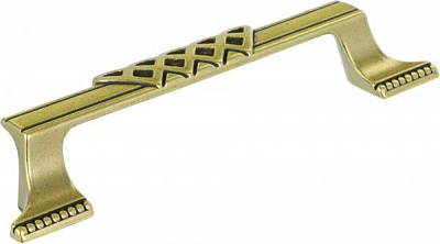 Мебельная ручка D-102 G4 128 мм бронзовый DC