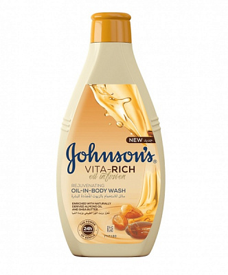 Гель для душу Johnson's Живильний з маслами мигдалю і ши 400 мл