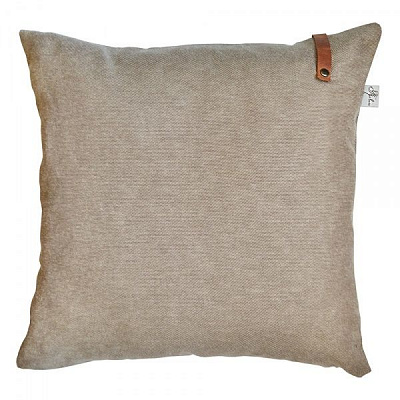 Подушка декоративная Camel с кожаным декором 45x45 см Прованс 