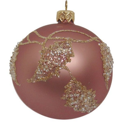 Куля новорічна d80 з малюнком 1710-1/30869
