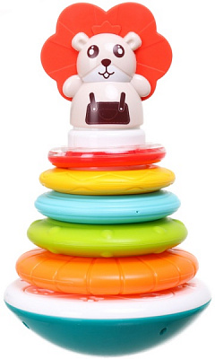 Развивающая игрушка Hang Wing IC пирамида-неваляшка Мишка HW20090866