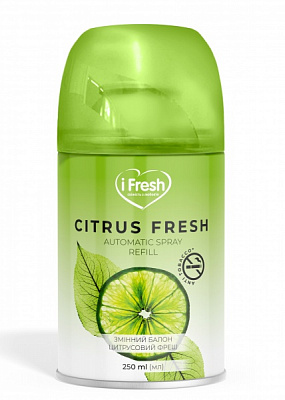 Сменный баллон для автоматического освежителя воздуха iFresh citrus fresh 250 мл
