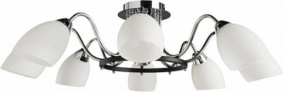 Люстра стельова Arte Lamp Fiorentino A7144PL-8BK 8x40 Вт E14 чорний