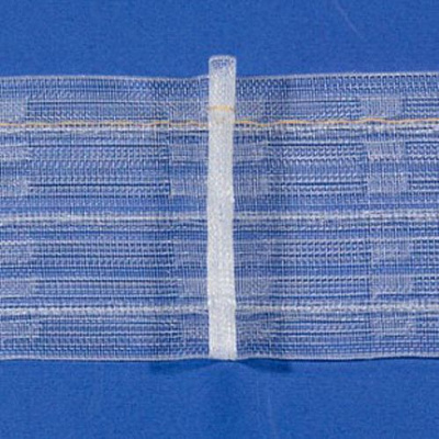 Тесьма Chacha 43831/70 прозрачная единичная складка P1 1:1,5 6 рядов петель Bandex