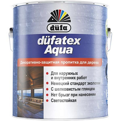 Лазурь Dufatex Aqua бесцветная 2.5 л