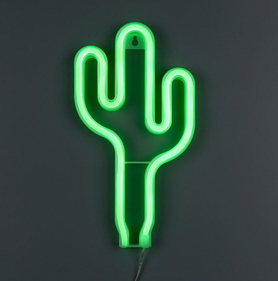 Неонова вивіска Luna LUDS-NEO-36 Кактус зелений