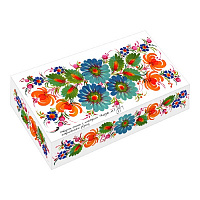 Серветки столові у коробці Будь Ласка АС+Петріківка 90 шт.