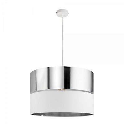 Подвес TK Lighting Hilton 1x60 Вт E27 белый/серебро 4178 