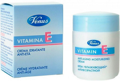 Крем для лица дневной Venus антивозрастной увлажняющий с витамином Е 50 мл