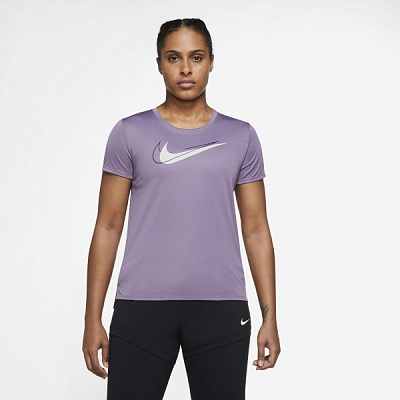Футболка Nike W NK DF SWSH RUN TOP SS DD4898-574 р.XL бузковий