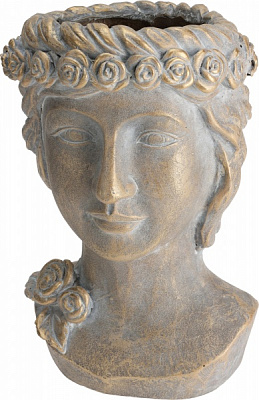 Кашпо пластикове фігурний золото (095752920)